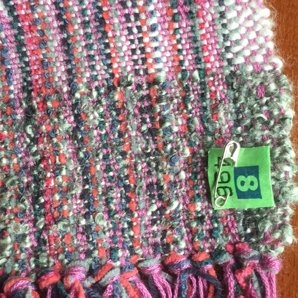 Handwoven Fringed Textile - Picture 3 of 4